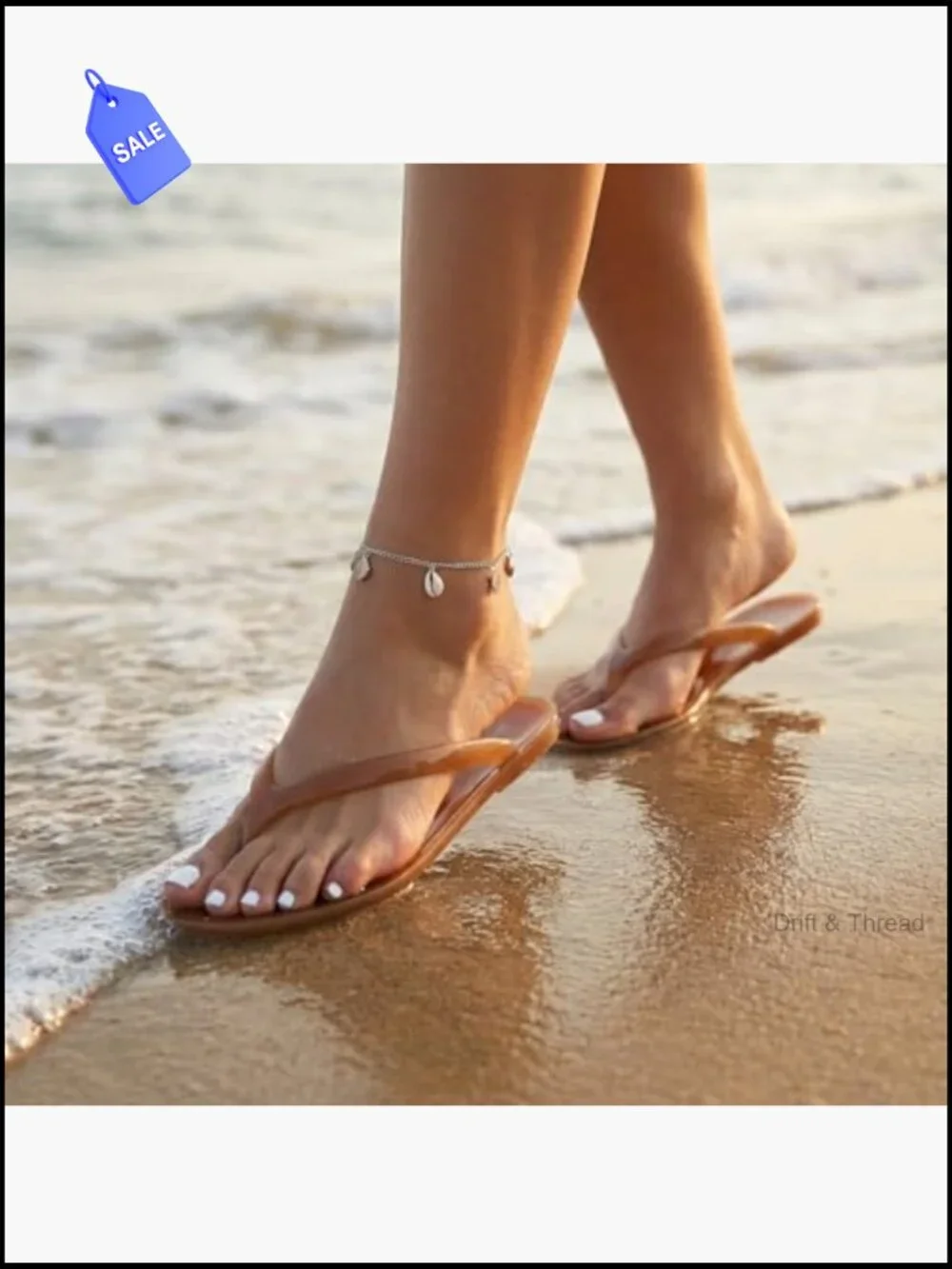 Jelly Flip Flops Flexible Sole Summer Sandals Waterproof